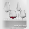 CRYSTAL VIN GLASS SET GULLE RIMMED